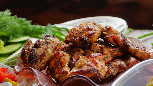 Poulet à la normande : 800 gr de blancs de poulet avec une sauce délicieuse et crémeuse