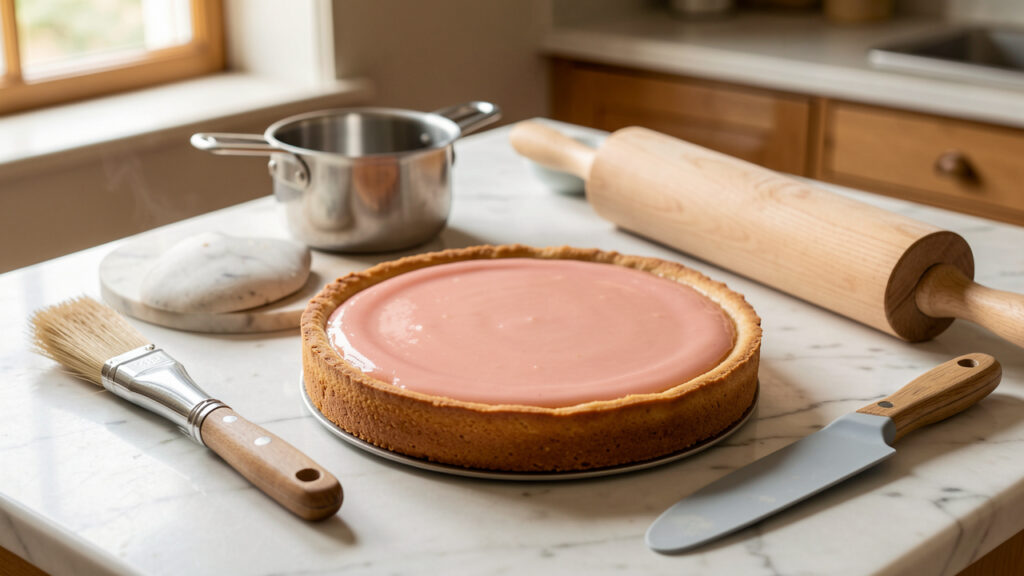 Tarte aux pralines de Julie : les gestes et le matériel pour une garniture brillante qui ne coule pas