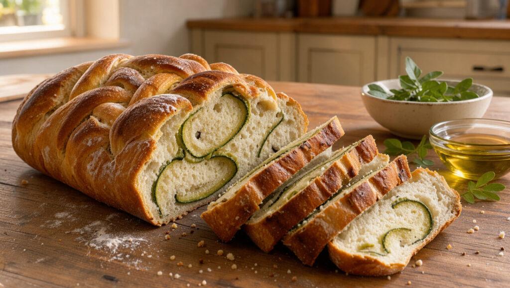 Recette des courgettes en brioche salée : une pâte levée moelleuse pour l’apéritif ou le dîner