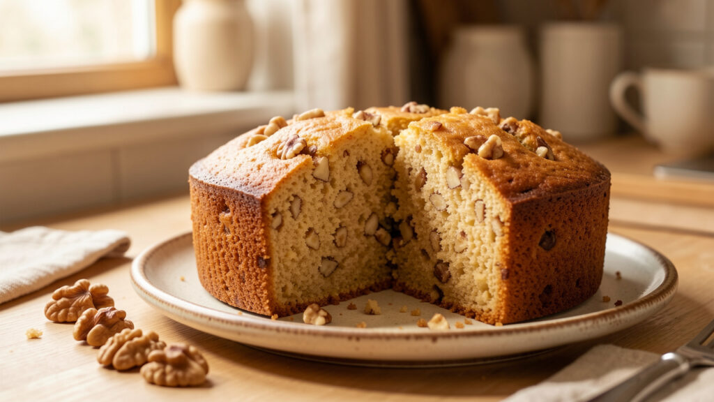 Gâteau aux noix façon Cyril Lignac : moelleux et sans amertume
