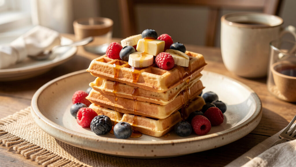 Gaufres sans blancs en neige : la recette rapide du petit-déjeuner